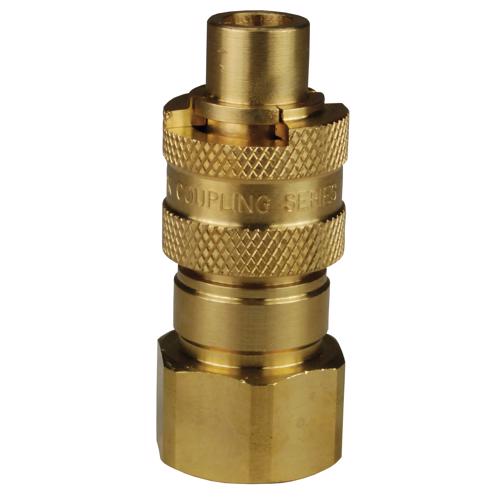 N4BF4-B Brass Dix-Lock™ N-Series Bowes Interchange Female Thread Plug